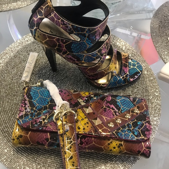 COPY - SET Michael Antonio shoes and purse - Picture 1 of 8